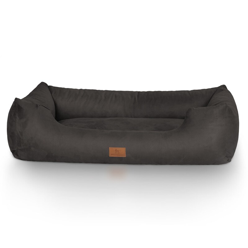 Knuffelwuff Hundebett Dreamline aus Velours schwarz XL