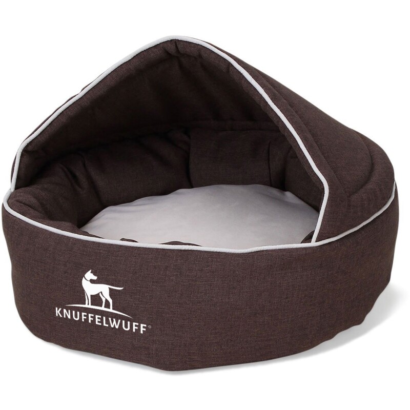 Knuffelwuff Hundehöhle Pumbaa aus Velours braun L