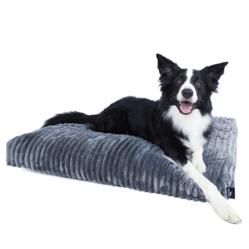 Freudentier orthopädisches Hundebett aus Cord "Let's get cozy" 70 cm