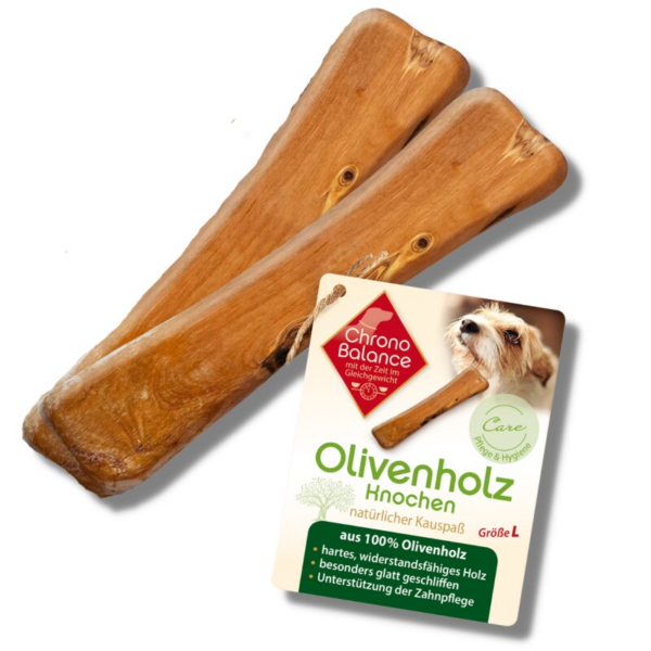 ChronoBalance Olivenholz KNOCHEN (L) 2er Paket