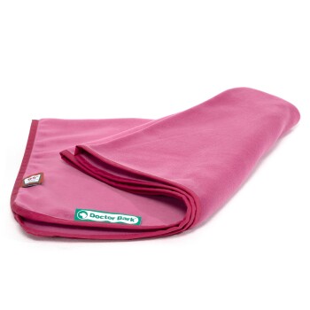 Doctor Bark Kuscheldecke Fleece pink L