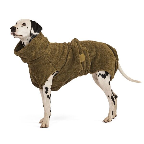 Lills Hundebademantel "Olive" 55 cm