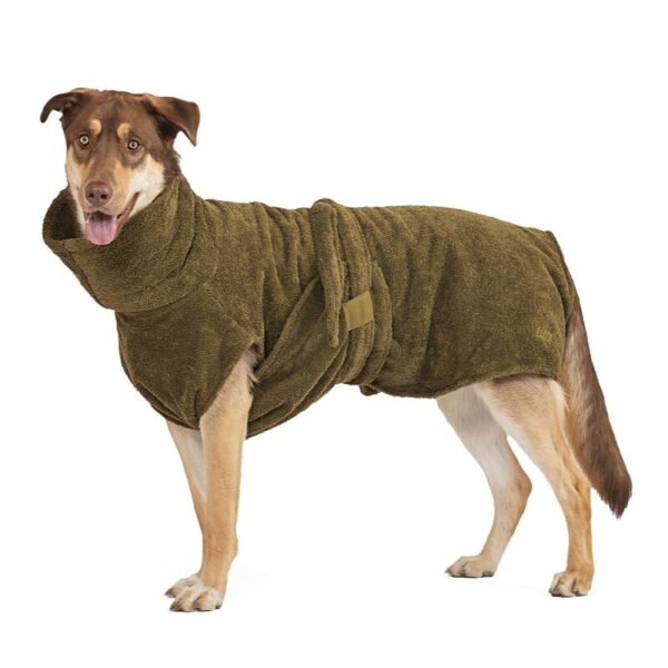 Lills Hundebademantel "Olive" 75 cm