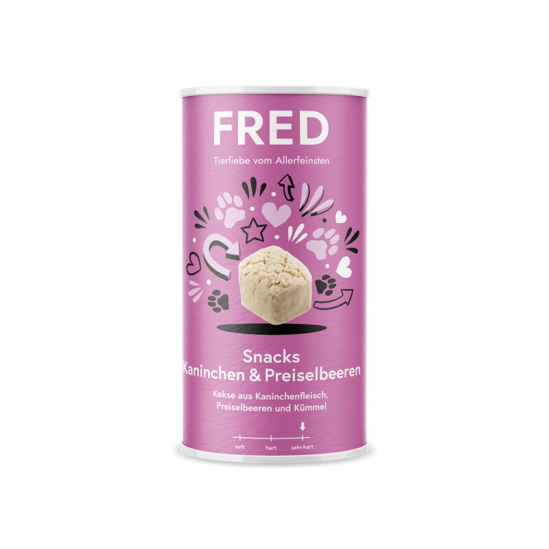 Fred & Felia FRED Snacks Kaninchen & Preiselbeeren