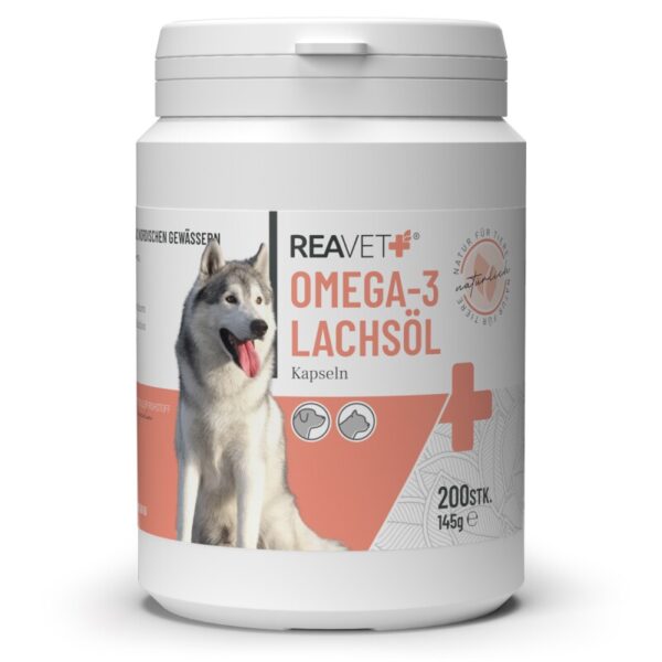 REAVET Omega-3 Lachsöl Kapseln 200Stk