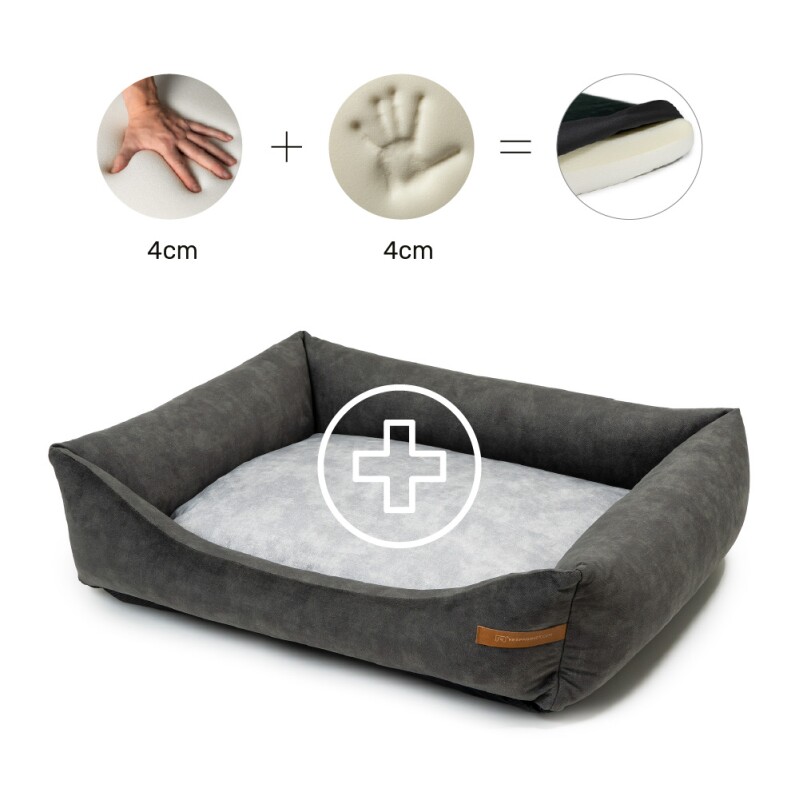 Rexproduct Otto Orthopädisches Hundebett Grau S-XL grau L