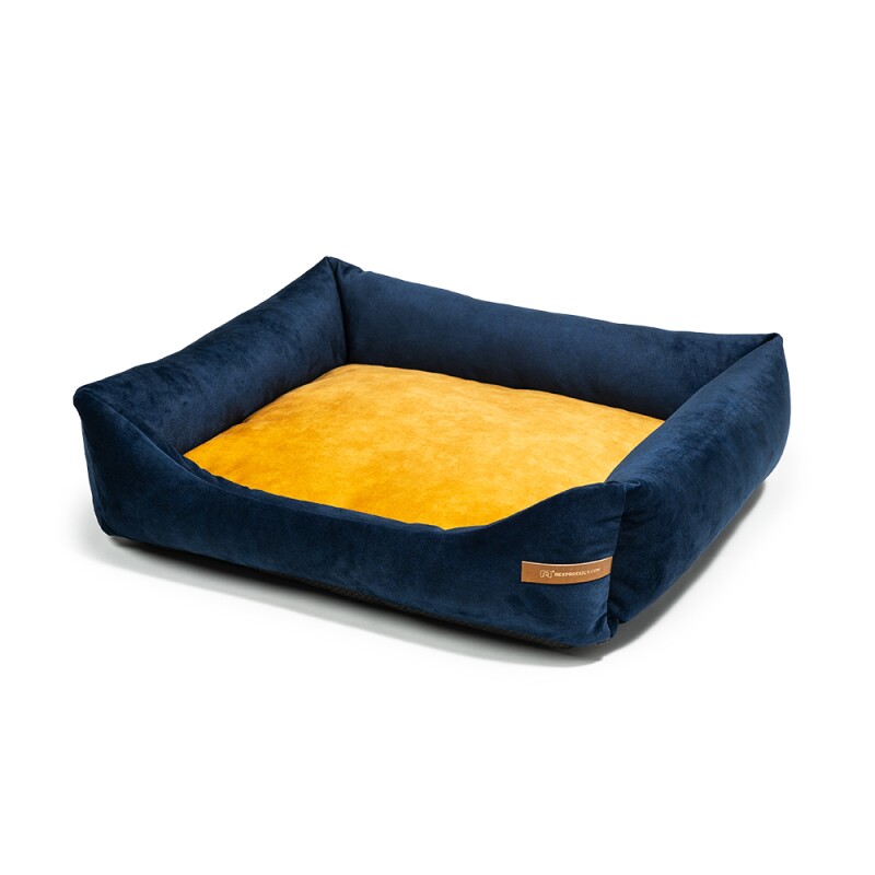 Rexproduct SoftColor Bett Dunkelblau gelb S