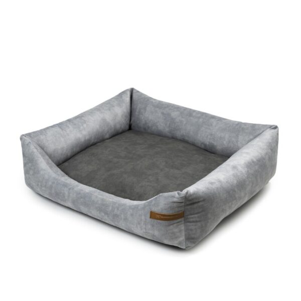 Rexproduct SoftColor luxury dog bed in grau color khaki M