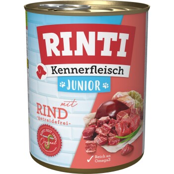 RINTI Kennerfleisch Junior Rind 36x800 g