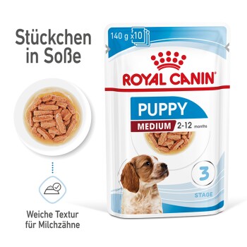 ROYAL CANIN Medium Puppy in Soße 10x140 g