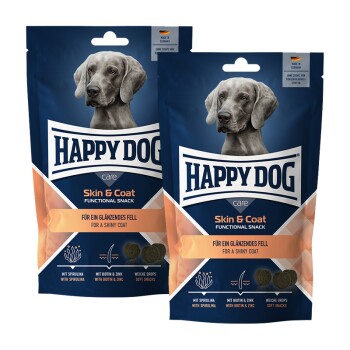 HAPPY DOG Care Snack Skin & Coat 2x100 g