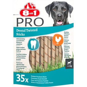 8in1 Delights Pro Dental Twisted Sticks 35 Stück