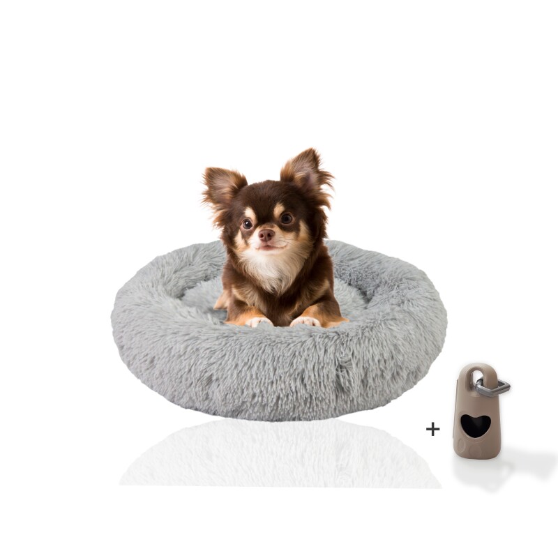 Rohrschneider ® Hundebett Donut mit Gratis-Beigabe