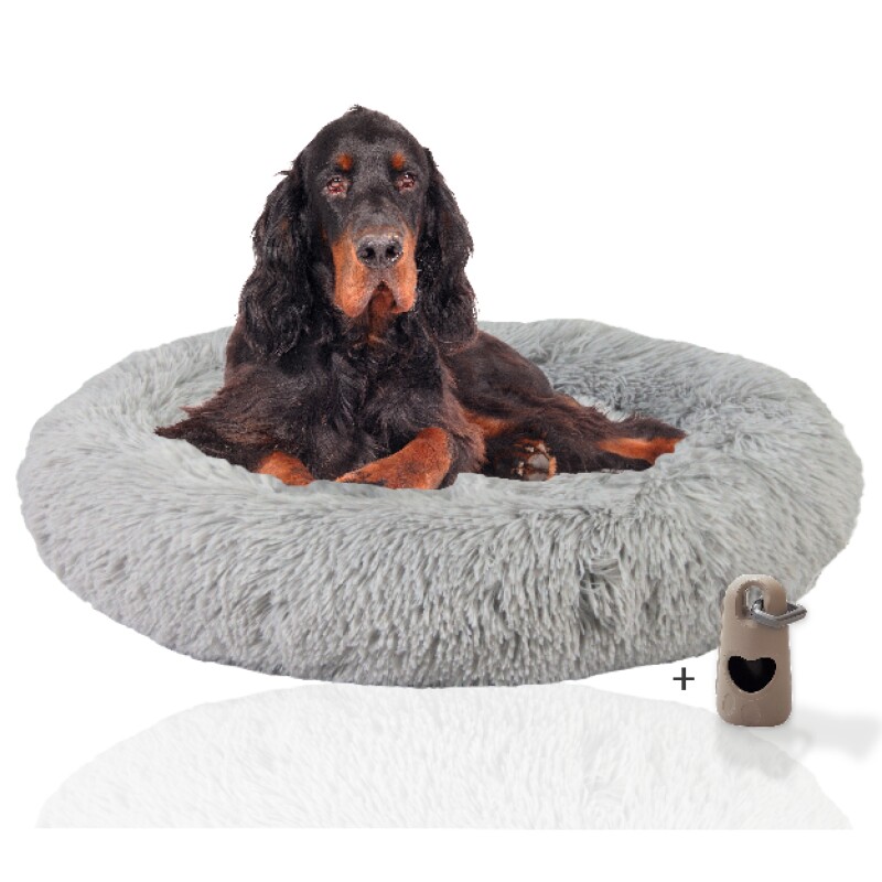 Rohrschneider ® Hundebett Donut mit Gratis-Beigabe