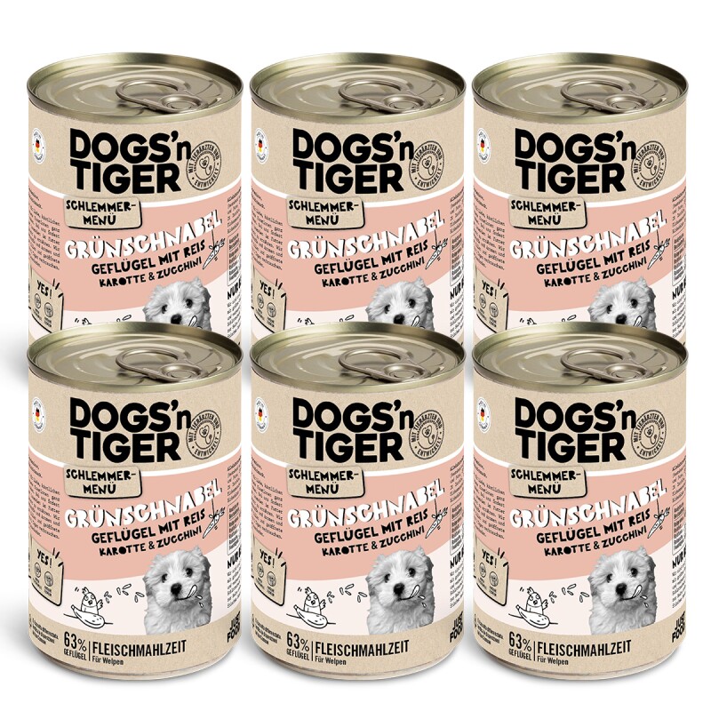 Dogs'n Tiger Grünschnabel 6x400 g