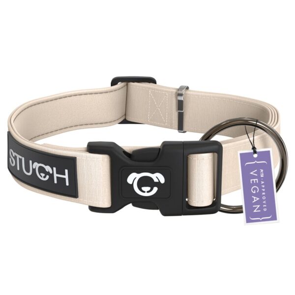 STUCH Hundehalsband gepolstert u. verstellbar beige M