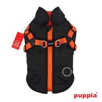 Puppia Mantel Mountaineer schwarz/ orange S