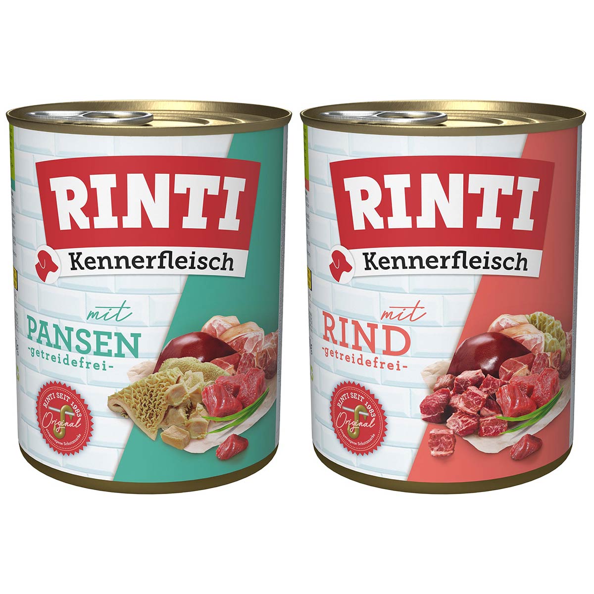 Rinti Kennerfleisch pur Mix Rind & Pansen 24x800g