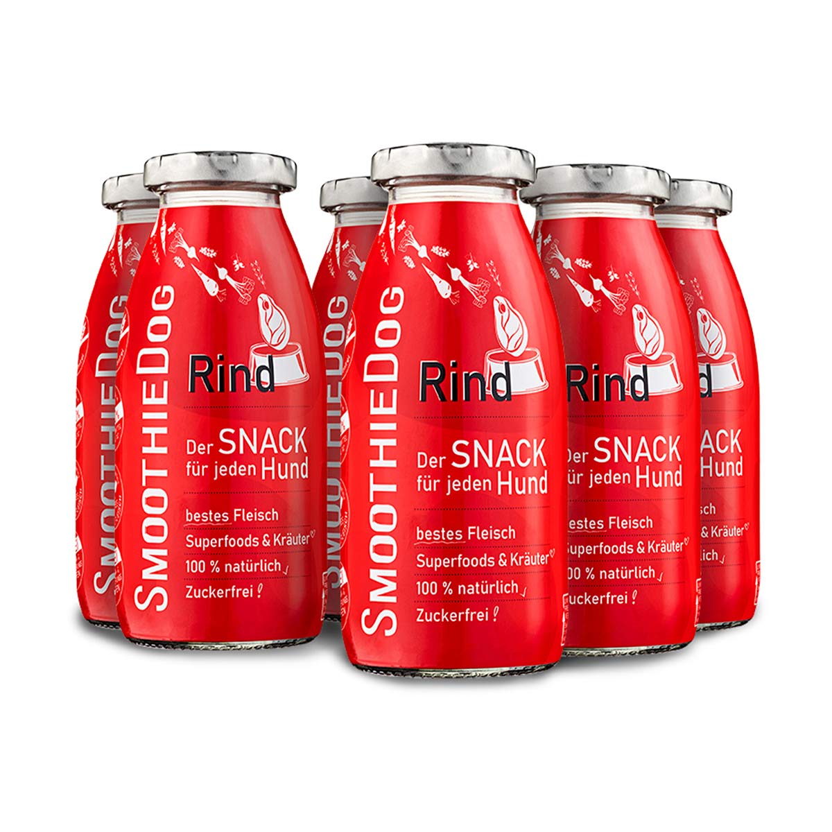 SmoothieDog Rind 6x250ml