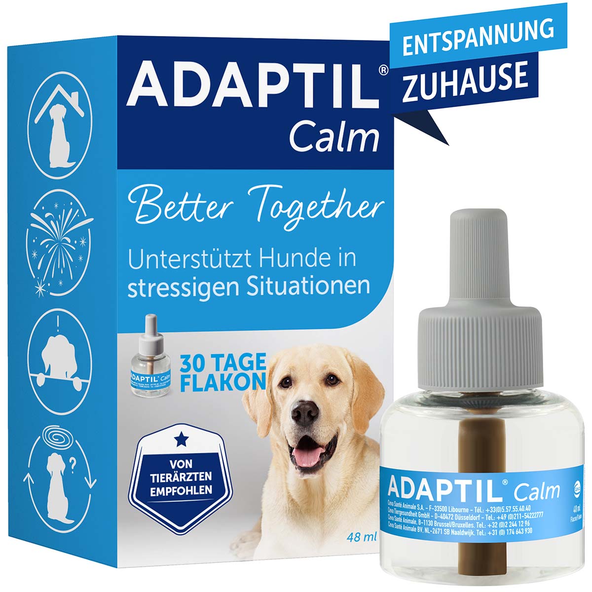 Adaptil Verdampfer 1 Monats-Nachfüllflakon 48ml