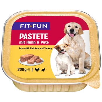 FIT+FUN Pastete 9x300g mit Huhn & Pute