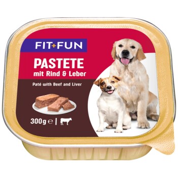 FIT+FUN Pastete 9x300g mit Rind & Leber