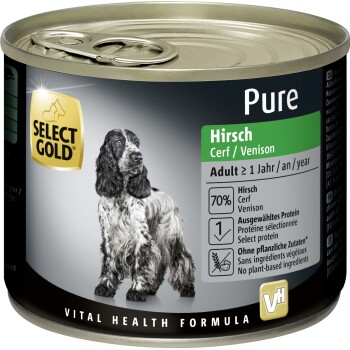 SELECT GOLD Pure Adult Hirsch 12x200 g