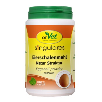 Singulares Eierschalenmehl Natur Struktur