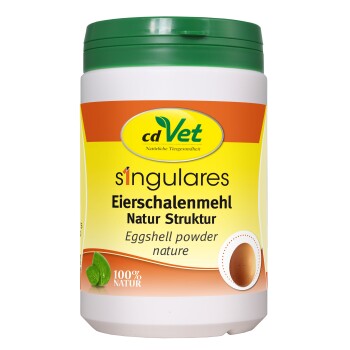 Singulares Eierschalenmehl Natur Struktur