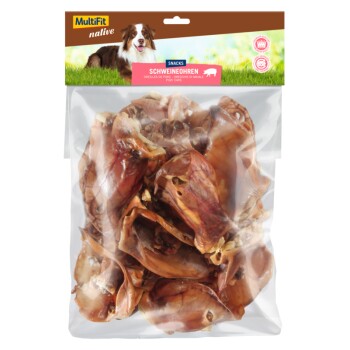 MultiFit native Schweineohren 400 g