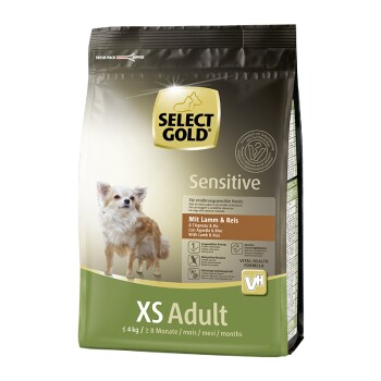 SELECT GOLD Sensitive XS Adult Lamm & Reis 1 kg