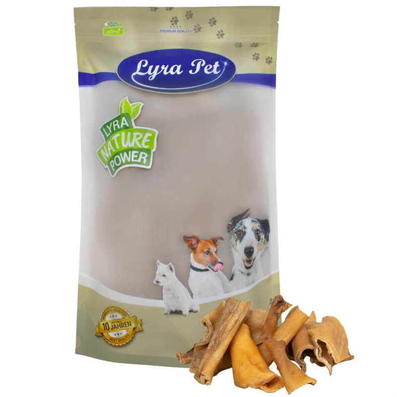 Lyra Pet Rinderkopfhaut Stücke 4 - 8 cm 1 kg