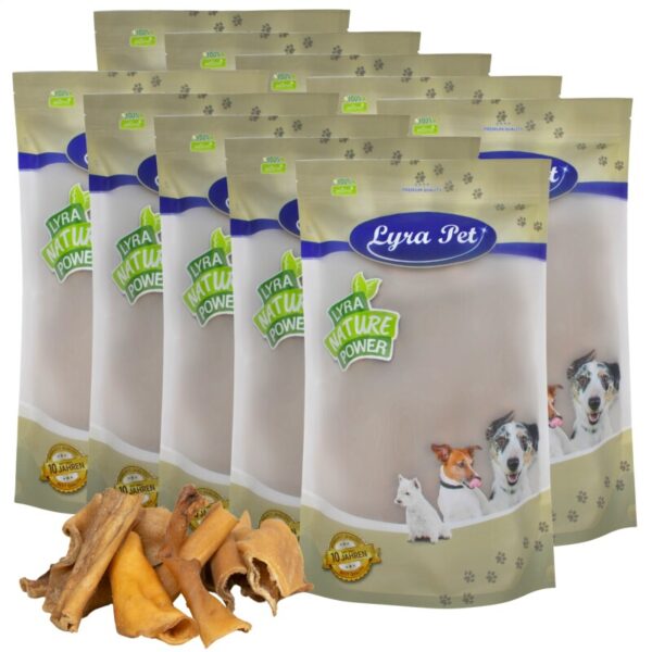 Lyra Pet Rinderkopfhaut Stücke 4 - 8 cm 10 kg