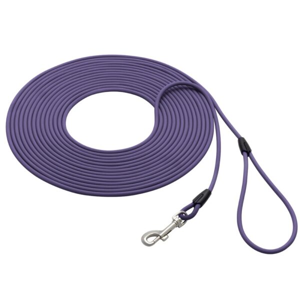 bio-leine bis 25kg Biothane Schleppleine violett 10 m