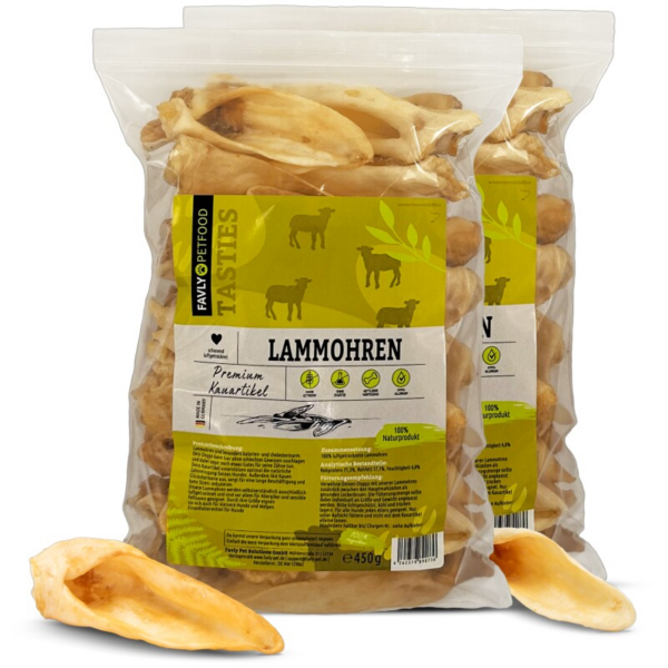 FAVLY Petfood Lammohren 900 g