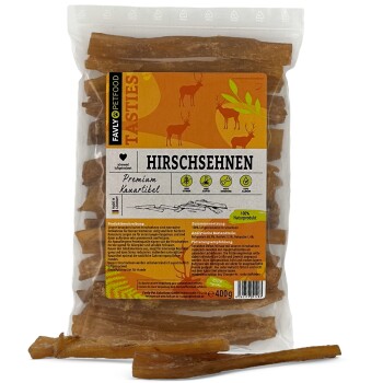 FAVLY Petfood Hirschsehnen 400 g