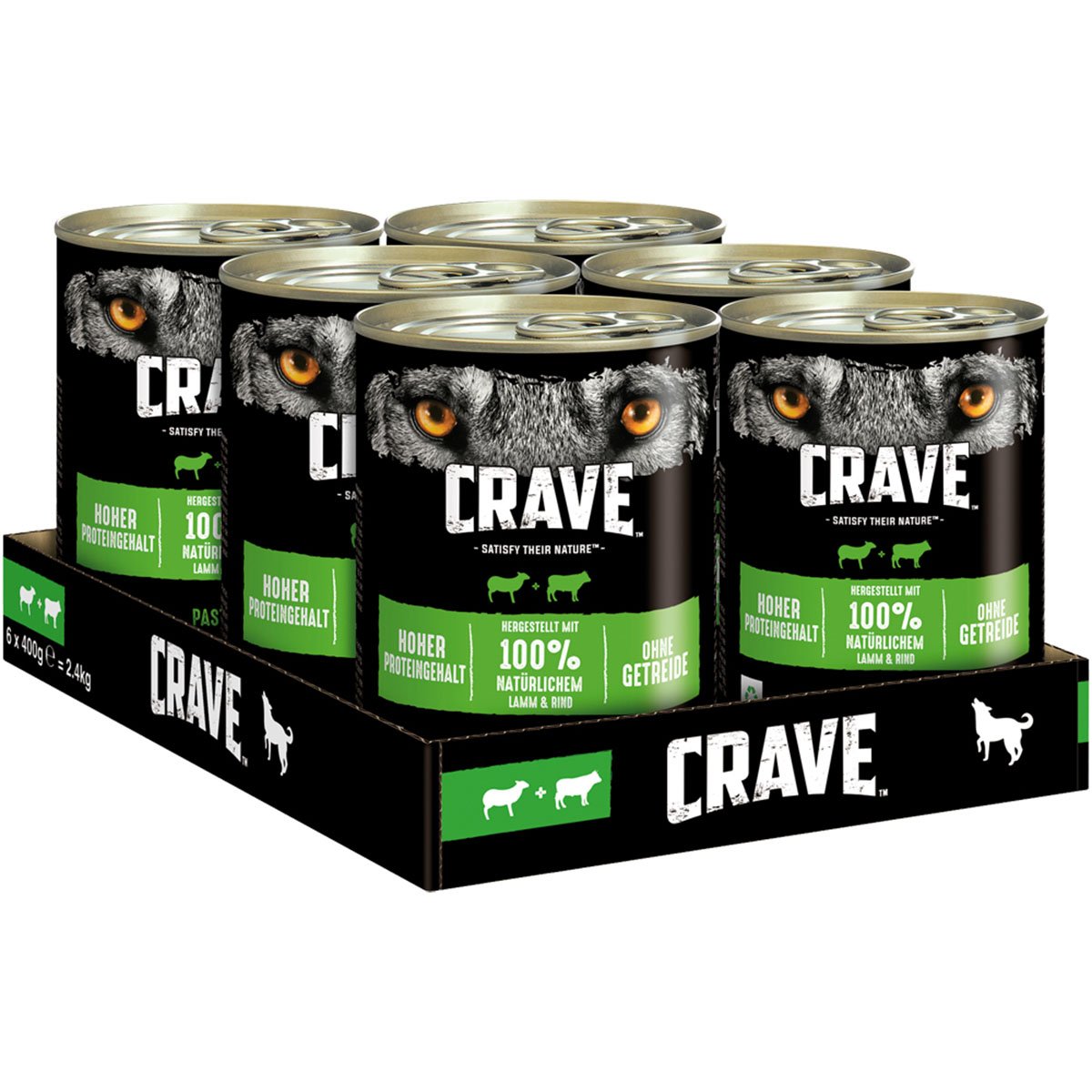 CRAVE Dose mit Lamm und Rind 12x400g