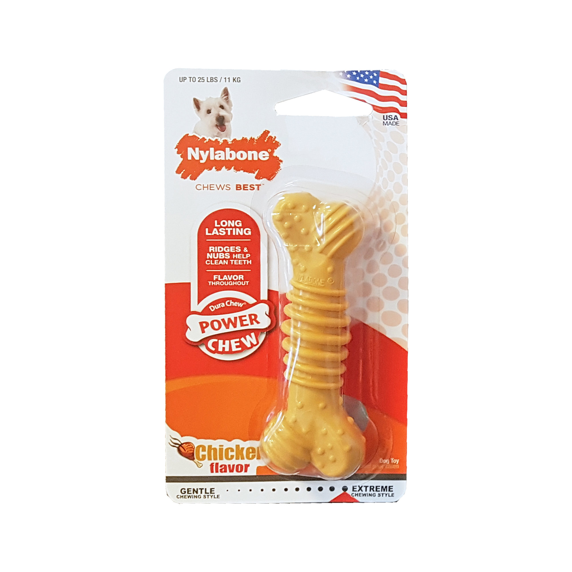 Nylabone Dura Chew Plus Chicken Hundeknochen - L