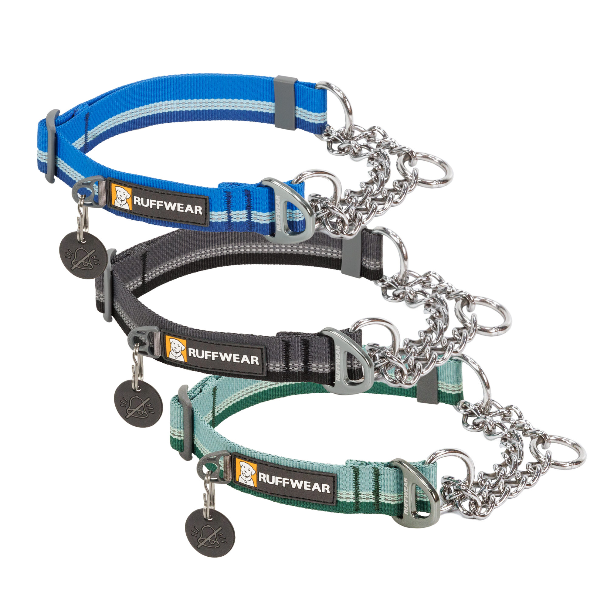 Ruffwear Chain Reaction Halsband - Basalt Grey - 36/51 cm