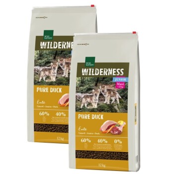 REAL NATURE WILDERNESS Maxi Junior Pure Duck 2x12 kg