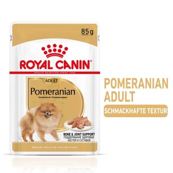 ROYAL CANIN Breed Pomeranian Feuchtnahrung für Zwergspitze als Mousse (>8 Monate)12x85g