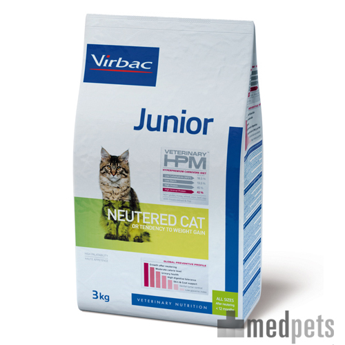 Veterinary HPM Junior Neutered Katzenfutter - 3 kg