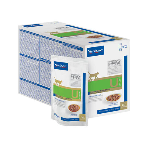 Veterinary HPM Dietetic Cat - Dissolution & Prevention - 12 x 85 g