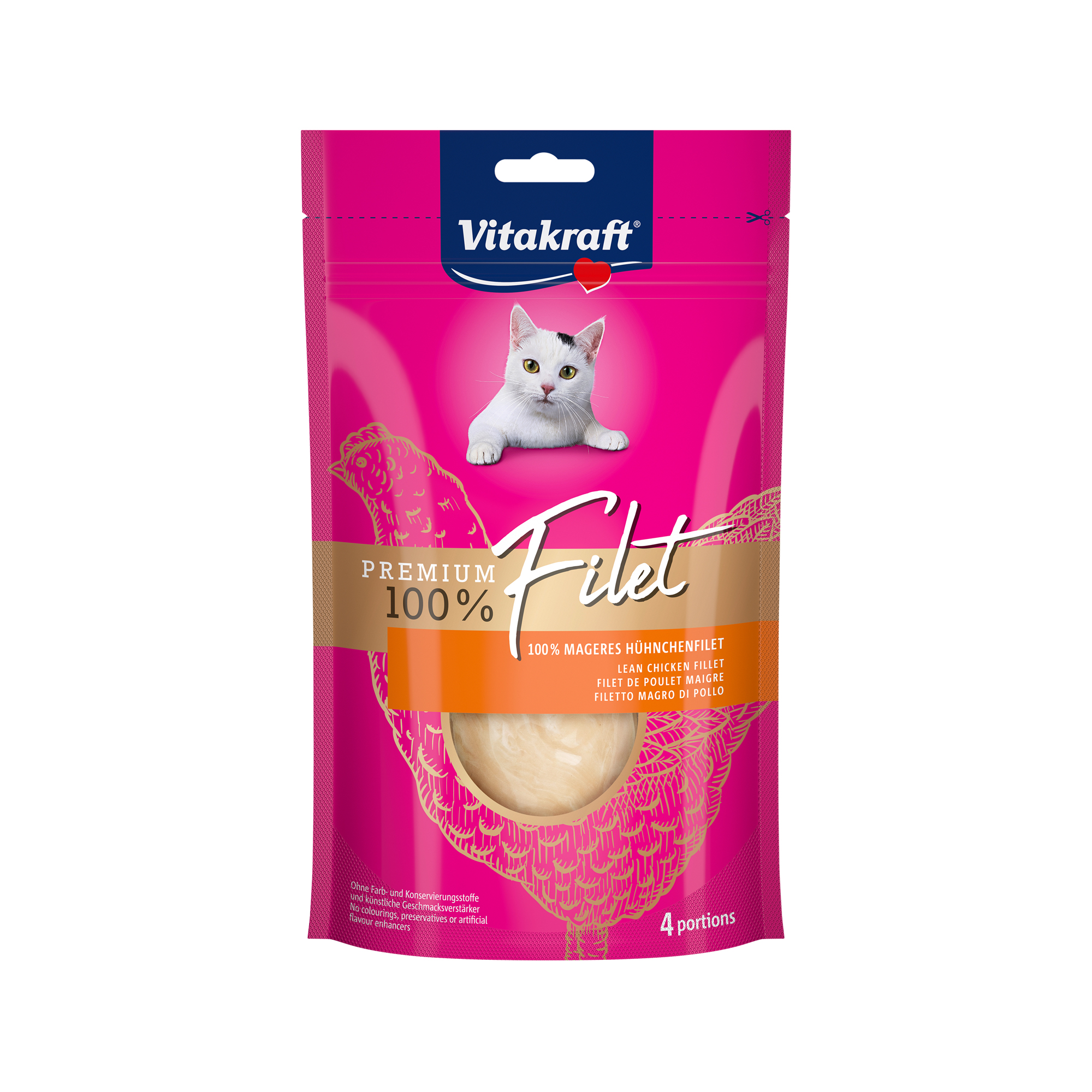 Vitakraft Premium Filet - Huhn - 5 x 70 g