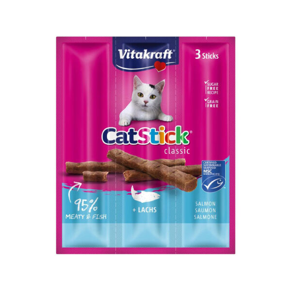 Vitakraft Cat Stick Classic - Lachs - 3 Sticks