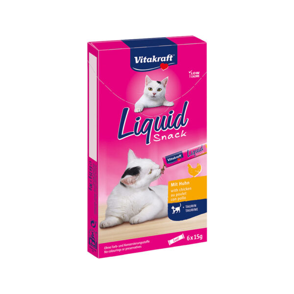 Vitakraft Cat Liquid Snack - Huhn - 3 Boxen