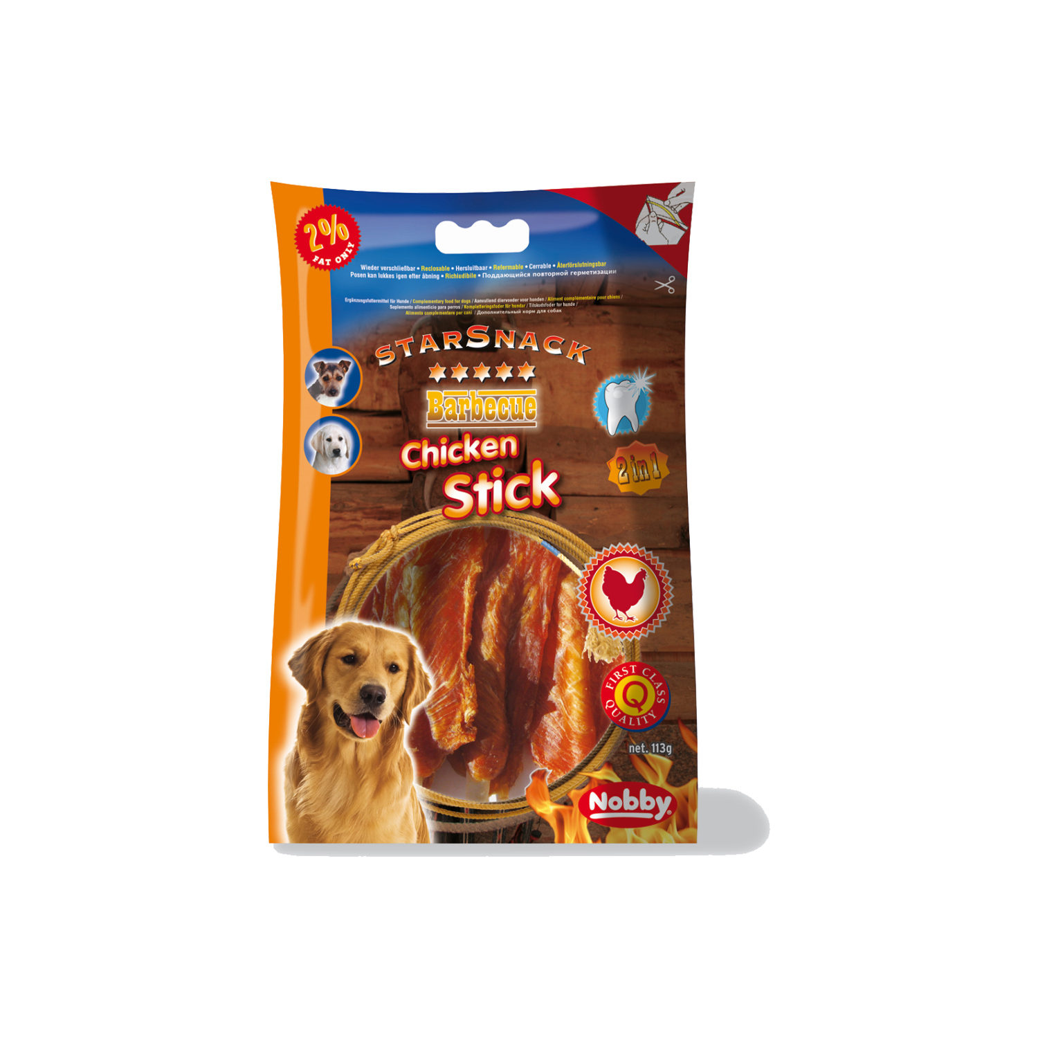 Nobby Starsnack BBQ - Chicken Stick - 113 g