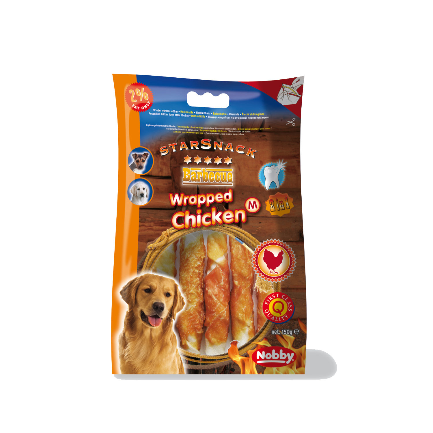 Nobby Starsnack - Chicken Wrapped - M