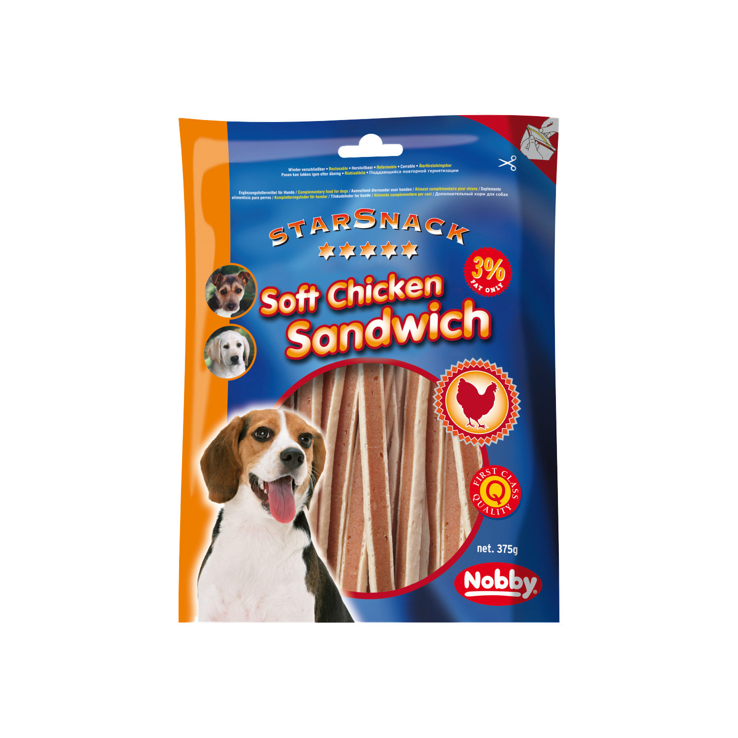 Nobby Starsnack Soft Sandwich - Chicken - 70 g