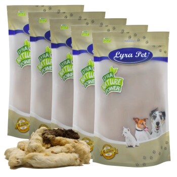 Lyra Pet Kaninchenpfoten mit Fell 5 kg